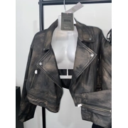 Stradivarius vintage real leather jacket
