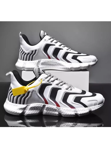 Mens white tiger boot