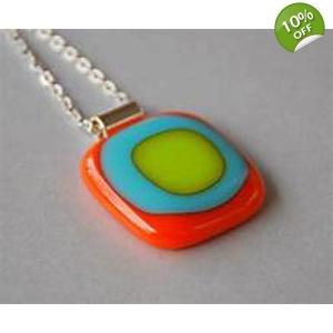 Order 4  Warm Fused Glass Pendants