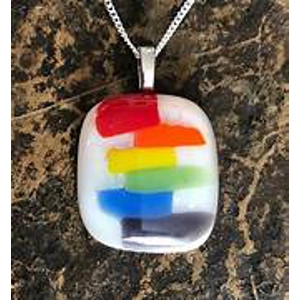 Order 2 Warm Fused Glass Pendants Order 2 Warm Fused Glass Pendants