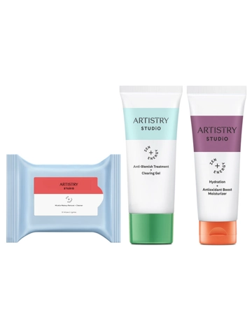 Σετ Βραδινής Περιποίησης «Επιδερμίδα Έτοιμη σε 3 Λεπτά» Artistry Studio