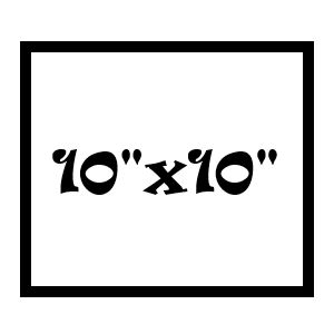 10x10 X-Large Decal
