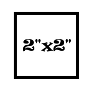 2x2 X-Small Decal