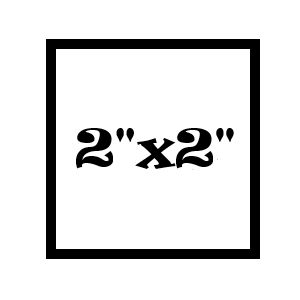 2x2 X-Small Decal