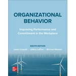 Organizational Behavior 8th Edition 9781265368586