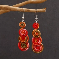 1 Pair Elegant Spiral Swirl Dangl..