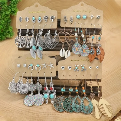 Mosaic Material: Other The Main Material: Zinc Alloy Style: Vintage,Boho Ear Needle Material: Iron I