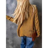 Cozy Pointelle Knit Drop Shoulder..