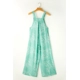 Moonlight Jade Printed Bib Wide Leg Overalls