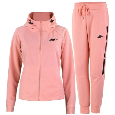 Nike Women's winrunnerSportswear Tech Fleece Hoodie & Pants 2 Pc Set Pink
