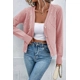 Sepia Rose Pearl Beaded Button Up Knit Cardigan