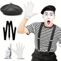 Vintage French Mime Artist Costum..