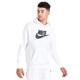 White Nike Men Fleece Hoodie