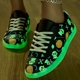 Women's Halloween Theme Pattern Sneakers, Lightw..