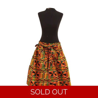 Kente Print Skirt