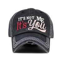 It's Not Me Vintage Ballcap