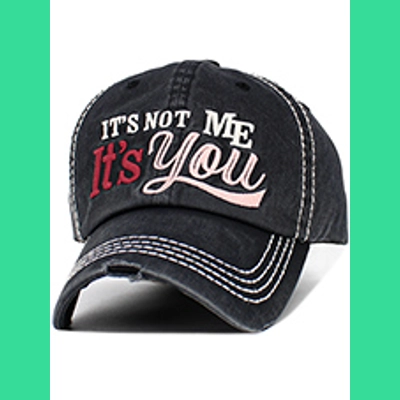 It's Not Me Vintage Ballcap