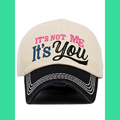 It's Not Me Vintage Ballcap