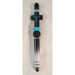 Black Turquoise Cross