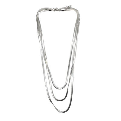 Necklace with triple solid chain INAGLAM