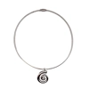 Necklace with spiral el..