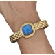 Bracelet with embossed design and turquoise ston..