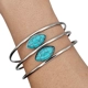 Bracelet with turquoise stones INAGLAM
