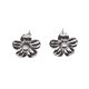 Stud earrings with flowers and metal pearls INAG..