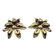 Stud earrings with assymetrical daisy flowers IN..