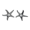 Stud earrings with star..