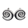 Stud earrings spiral wi..
