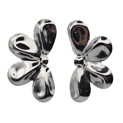 Stud earrings with flowers INAGLAM