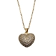 Necklace with heart of zirconia INAGLAM