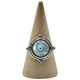 Ring one size with evil eye and carved details I..