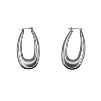 Stud earrings oval rings INAGLAM