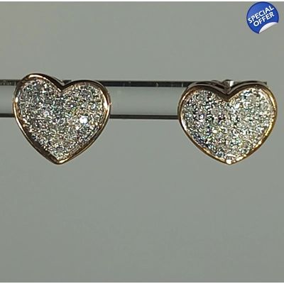 Diamond cluster stud earrings