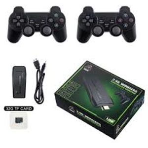4K Ultra HD Game Stick + 2 x Wireless Controllers Gamepad ..