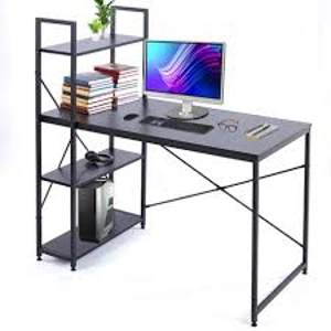 Computer Table Student Desk Office Workstation with 4 Shel..