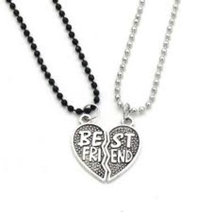 2 Piece - Chic Friendship Pendant Necklaces - Best Friends
