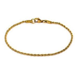 Steel My Heart Stainless Steel Rope Bracelet