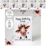 A5 or A4 Personalised Greeting Card - ..
