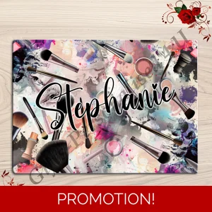 Personalised Glass Board - Make Up / Straightener Protector / Dressing Table - D.10