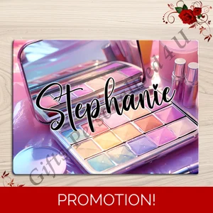 Personalised Glass Board - Make Up / Straightener Protector / Dressing Table - D.2