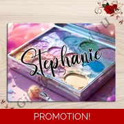 Personalised Glass Board - Make Up / Straightener Protector / Dressing Table - D.3