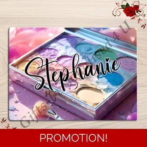 Personalised Glass Board - Make Up / Straightener Protector / Dressing Table - D.3