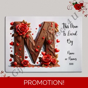 Personalised Glass Chopping Board - This Mum / Mummy / Mam / Mom Is Loved By Name – D.46