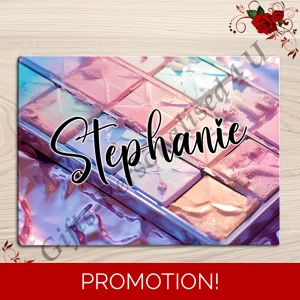 Personalised Glass Board - Make Up / Straightener Protector / Dressing Table - D.6
