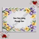 Personalised Glass Chopping Board - Fl..