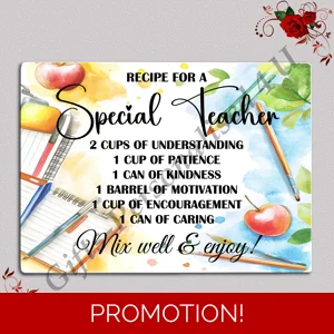Designed Glass Chopping Board - Special Teacher - D.1