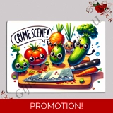 Designed Glass Chopping Board - Veggie..